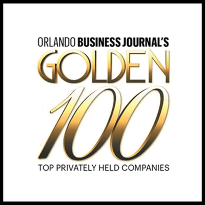 Orlando Business Journal Golden 100 badge